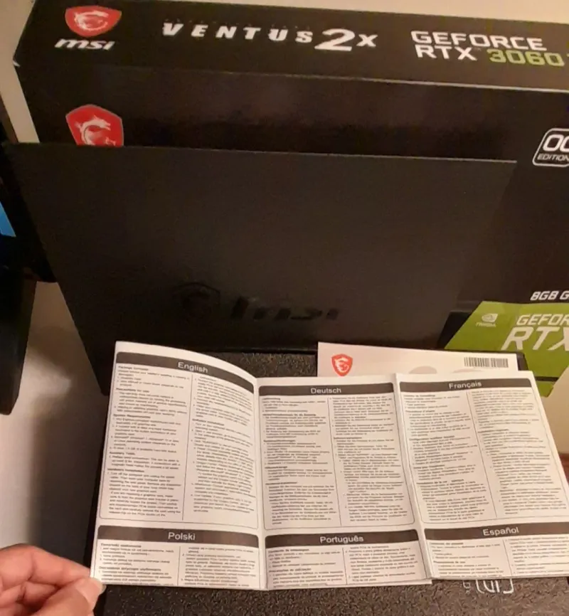 Caja - Embalaje gráfico MSI GeForce RTX 3060 Ti afbeelding 8