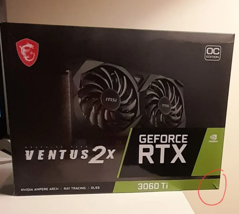 Caja - Embalaje gráfico MSI GeForce RTX 3060 Ti afbeelding 10