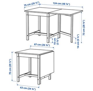 Mesa abatible Pinntorp Ikea