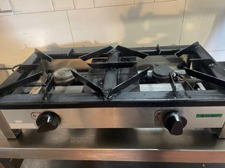 Fornello a gas professionale a 2 fuochi