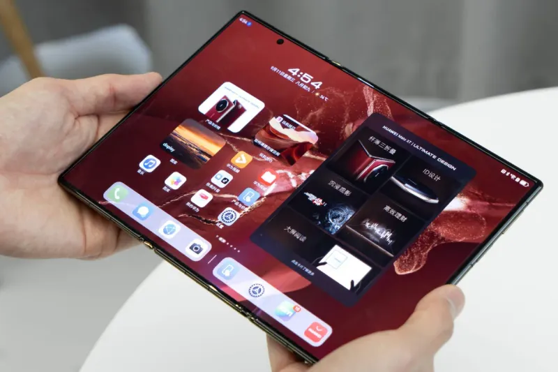 Huawei Mate XT Ultimate Trifold Dorado/Rojo afbeelding 3