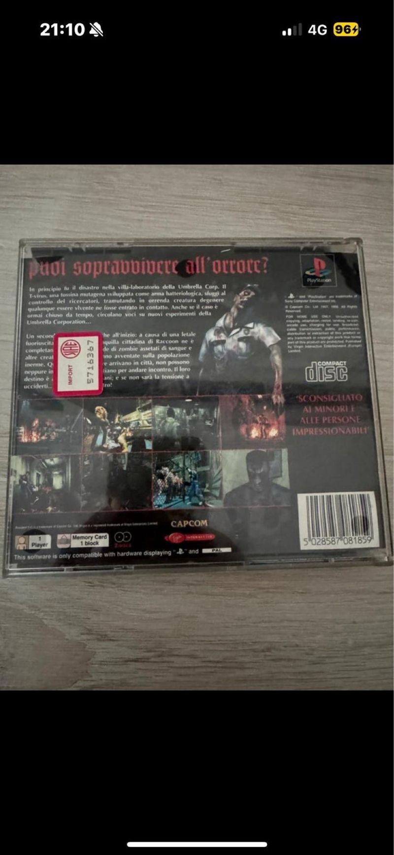 Resident Evil 2 PlayStation PAL Tarzan+Tomb Raider afbeelding 3