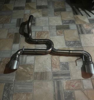 Tubo de escape intermedio recto