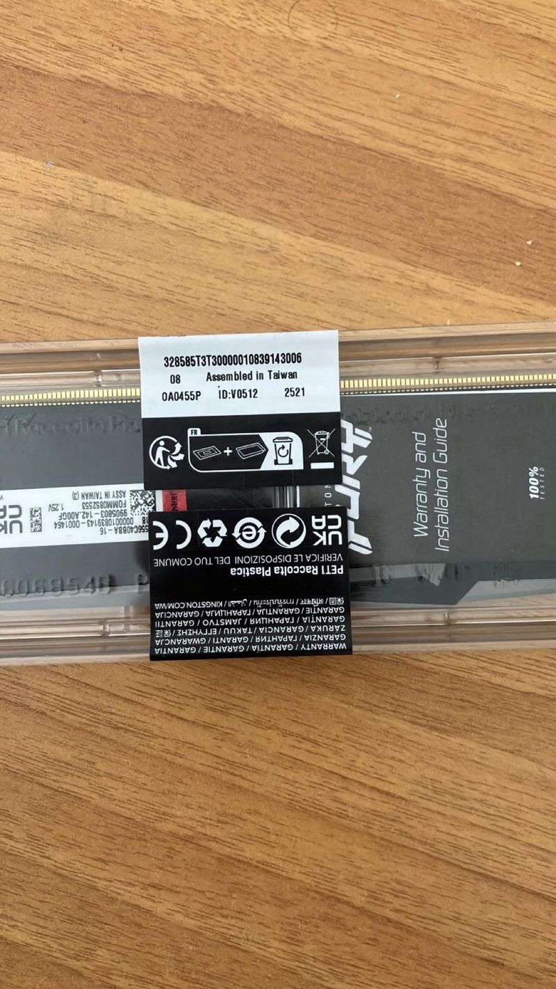 RAM Kingston Fury Beast DDR5 16GB 5600MT/s afbeelding 3