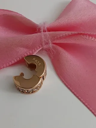 Charm Clip Plata Rose S925 Circonitas.
