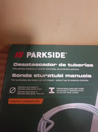 Parkside Desatascador Tuberías 3m