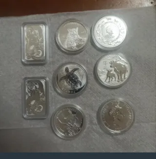 Monedas Plata 1oz 999