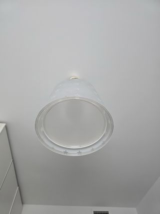 Lámpara infantil estrellas gris y blanco