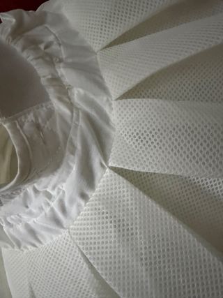 Cancán blanco volantes tul