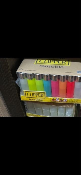 5 Encendedores Clipper Reutilizables
