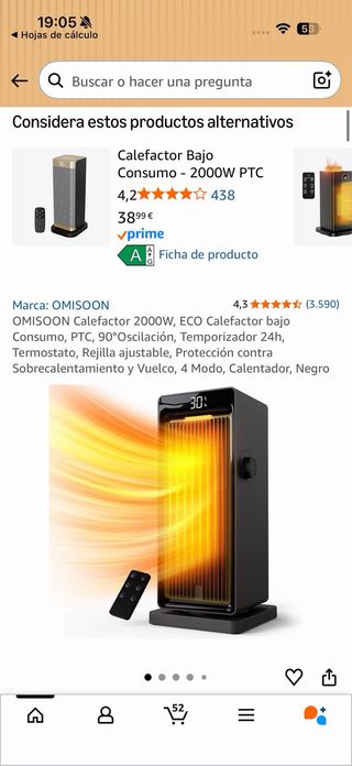 Vendo calefactor eléctrico portátil, nuevo y en su