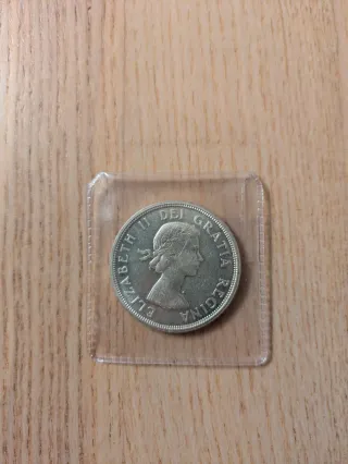Dólar Plata Canadá 1964 - Centenario