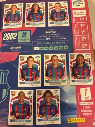 Álbum Panini Liga F 22-23 COMPLETO.