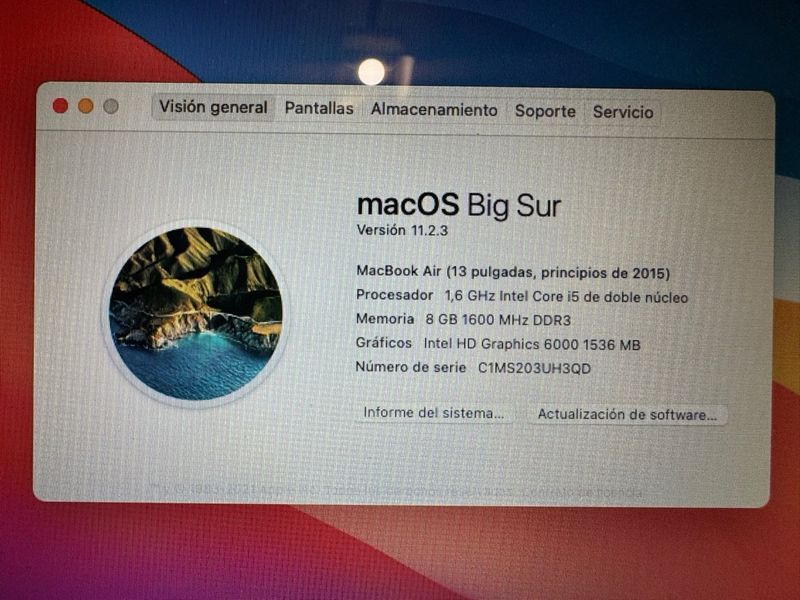 MacBook Air 2015 Plata afbeelding 9