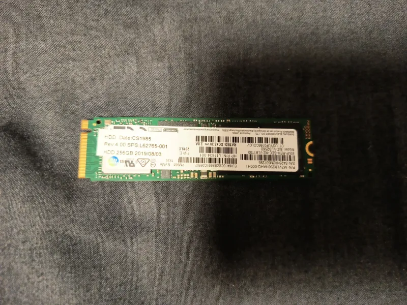 SSD Samsung Nvme M.2 sata 256GB MZVLQ256HAJD-000h1 afbeelding 2