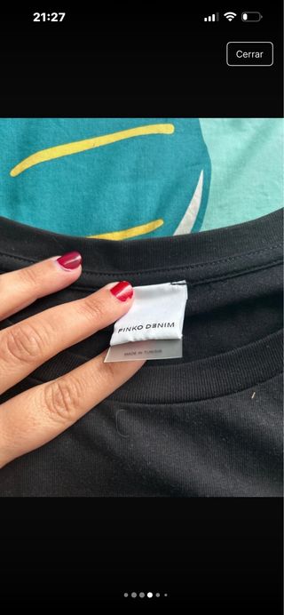 Camiseta Pinko Negra Nueva