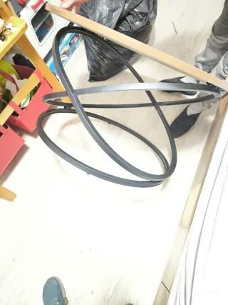 Mesa redonda madera rústica