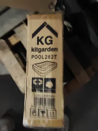 Piscina Hinchable Rectangular Kitgarden 262T