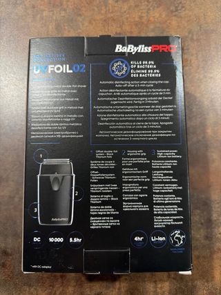 Shaver BaByliss PRO UV FOIL 02 Afeitadora UV