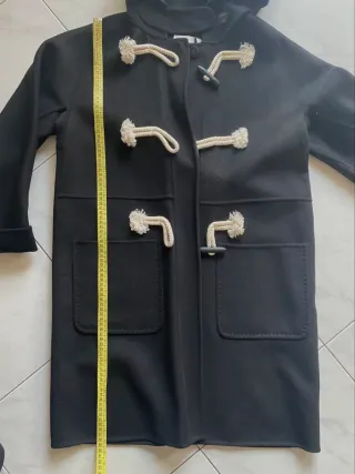 Montgomery nero con cappuccio Tg S Vicolo