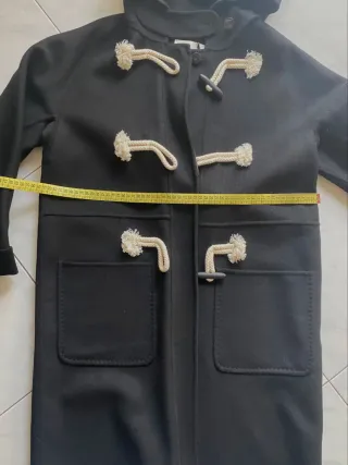 Montgomery nero con cappuccio Tg S Vicolo