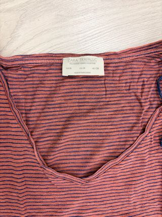 Camiseta Zara Rayas Talla M