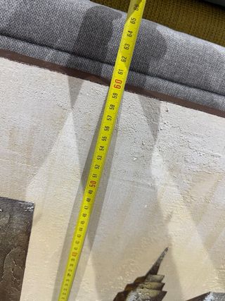 Tríptico Cuadro Abstracto Skyline