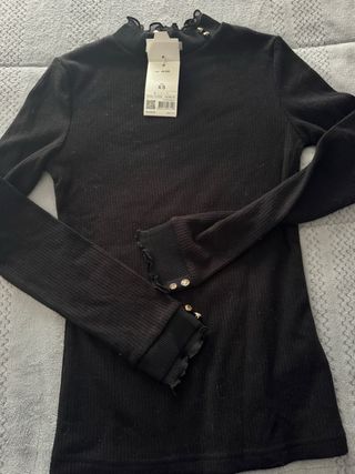 Jersey Salsa Jeans Negro Talla XS Nuevo