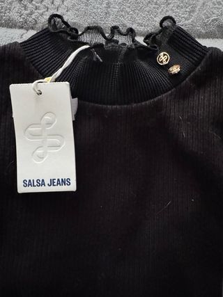 Jersey Salsa Jeans Negro Talla XS Nuevo
