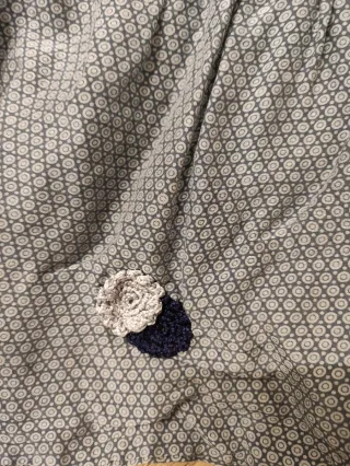 Vestido/Camisa estampado gris