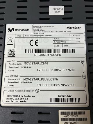 Router Movistar HGU Smart Wifi