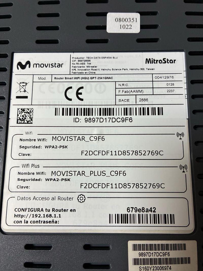Router Movistar HGU Smart Wifi afbeelding 6
