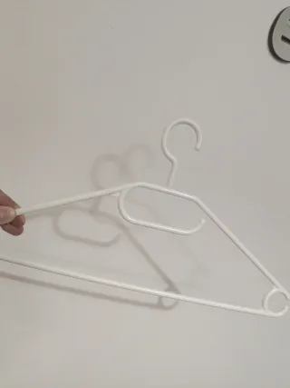 Grucce in plastica bianche 7 pz