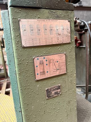 Curvadora de tubos Tejero 3 rodillos