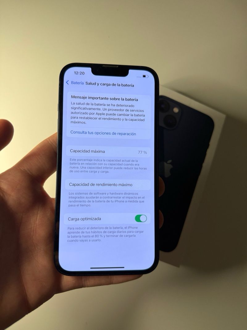 iPhone 13 128GB – Muy cuidado + caja-NEGOCIABLE afbeelding 9
