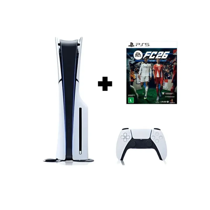 PS5 Slim 1TB + FC 26 + Mando + Factura
