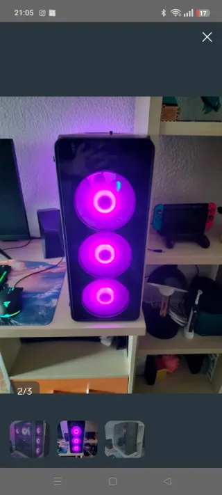 PC Gaming NOX Hummer RGB + ratón inalámbrico y tec