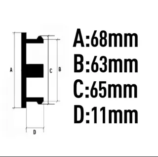 Tapabujes BMW B-N 68mm centro rueda llanta logo