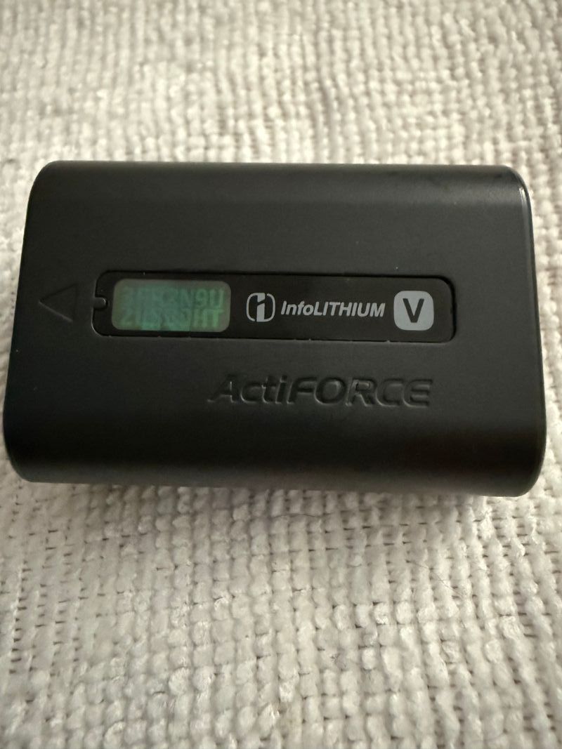 Batería Sony InfoLithium V ActiFORCE afbeelding 4