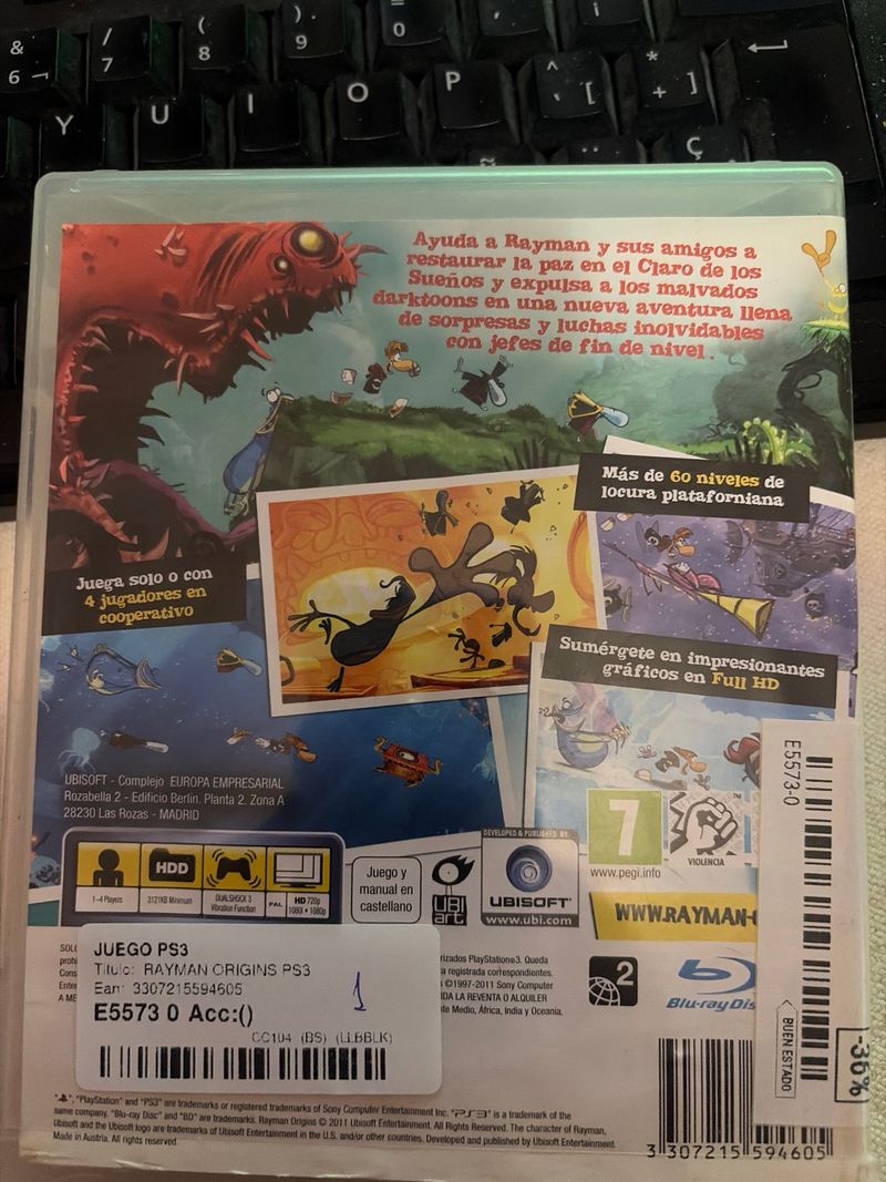 Juego PS3 Rayman Origins afbeelding 2