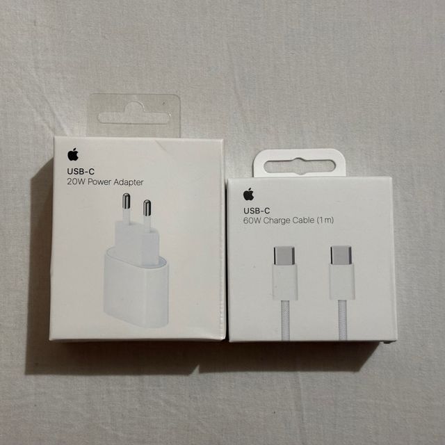 Cargador Apple 20W USB-C + Cable Tipo C