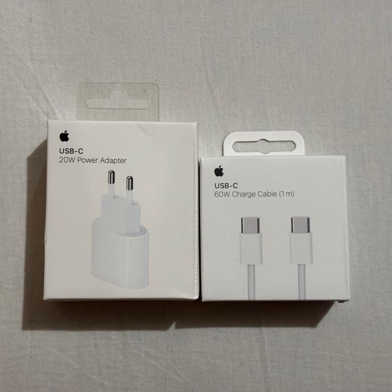 Cargador Apple 20W USB-C + Cable Tipo C