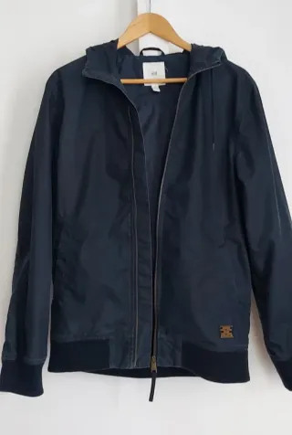 Giubbotto / Giacca H&M blu con cappuccio