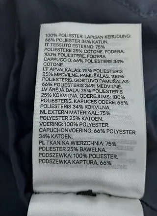 Giubbotto / Giacca H&M blu con cappuccio