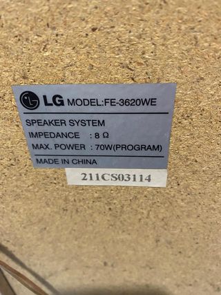 Kit Audio 2.1 LG Subwoofer + 2 Satelliti