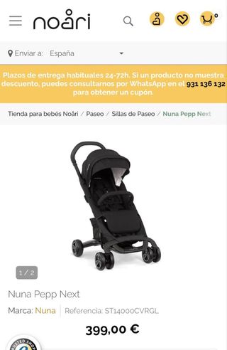 Carro de bebé Noavi Pepp