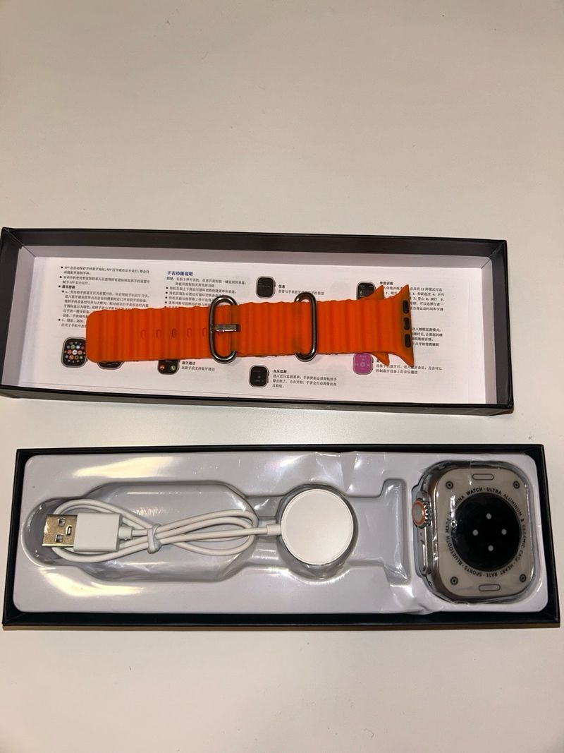 Smartwatch Negro y Naranja afbeelding 4