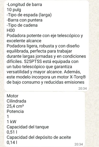 Podadora Husqvarna Potente