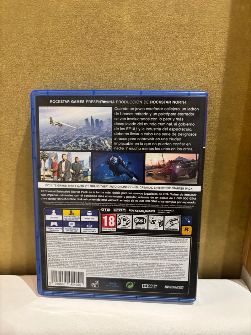 Caratula GTA V Premium Edition PS4 afbeelding 2