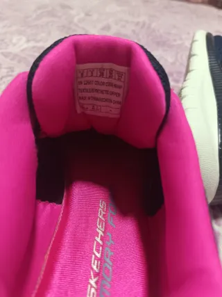 Zapatillas Skechers Mujer Talla 38 Azul/Rosa